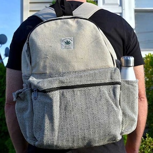 Hemp Backpack-Hippies Bag-Handmade Hemp Bag-Eco friendly laptop bag-school bag-Hemp Bag-Handmade in Nepal- Handcrafted with love-Hemp-