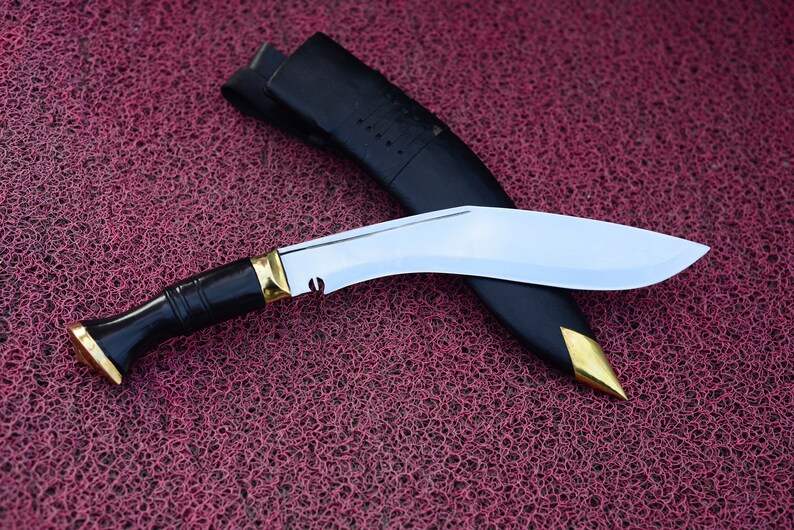 10 Inches Gurkha Service No.1 Kukri Nepal Knives Bowie Knife Full Tanghandmade in