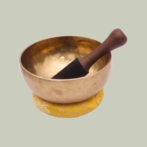 6 inches Diameter Plain Dim singing bowl-Blessed Tibetan singing bowl- Singing bowl for Healing-Chakra Balance-Simple Singing Bowl-7 root-