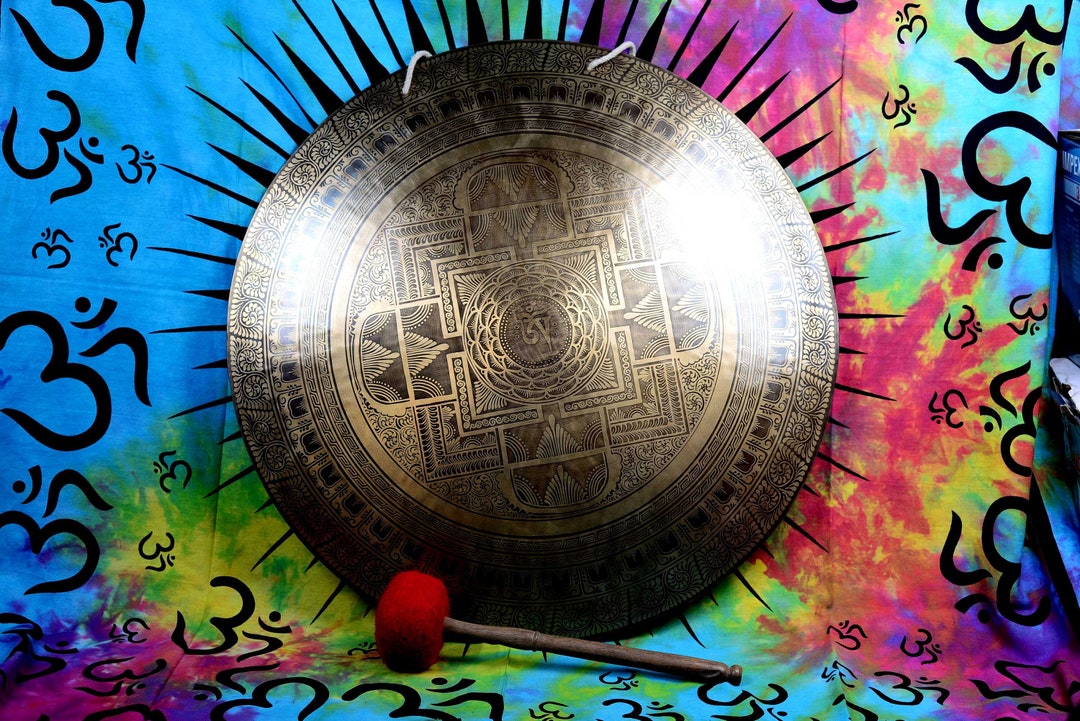 Extra Large Handmade Tibetan Gongmusic Gonghealing & Meditation Gongchakra Balanceroot Gong