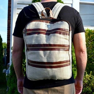 Hemp Backpack-Hippies Bag-Handmade Hemp Bag-Eco friendly laptop bag-school bag-Hemp Bag-Handmade in Nepal- Handcrafted with love-Hemp-