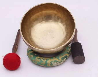 7 inches Diameter Plain Dim singing bowl-Blessed Tibetan singing bowl- Singing bowl for Healing-Chakra Balance-Simple Singing Bowl-7 root-