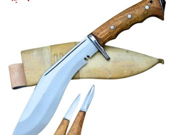 Iraqi Kukri modern design. Made from high-carbon steel, this durable blade is perfect for outdoor adventures, camping, Khukuri Nepal- Blade