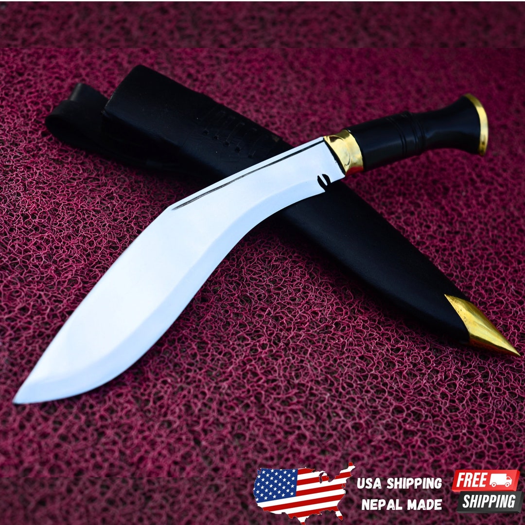 10 Inches Gurkha Service No.1 Kukri Nepal Knives Bowie Knife Full Tanghandmade in