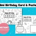 Printable Coloring Birthday Card for Gigi, Birthday Card DIY Gift Kids ...