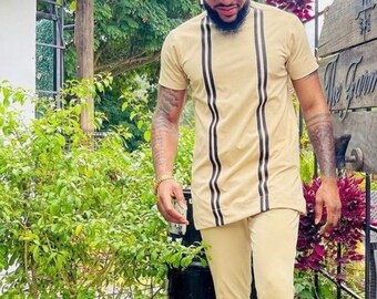 Ropa de hombres africanos, Dashiki, Ropa de senador, Traje de hombre de novios, Kaftan para hombres, Traje de boda tradicional, Senador de Nigeria, Caftán, Naija Moda