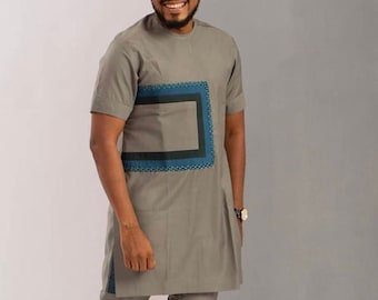 Ropa de hombres africanos, Dashiki, Ropa de senador, Traje de hombre de novios, Kaftan para hombres, Traje de boda tradicional, Senador de Nigeria, Caftán, Naija Moda
