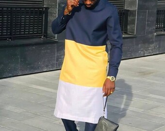 Ropa de hombres africanos, Dashiki, Ropa de senador, Traje de hombre de novios, Kaftan para hombres, Traje de boda tradicional, Senador de Nigeria, Caftán, Naija Moda