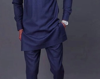 Ropa de hombres africanos, Dashiki, Ropa de senador, Traje de hombre de novios, Kaftan para hombres, Traje de boda tradicional, Senador de Nigeria, Caftán, Naija Moda