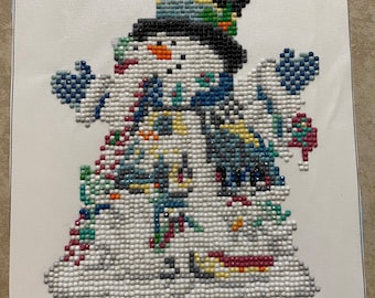 Snowman Diamond Art