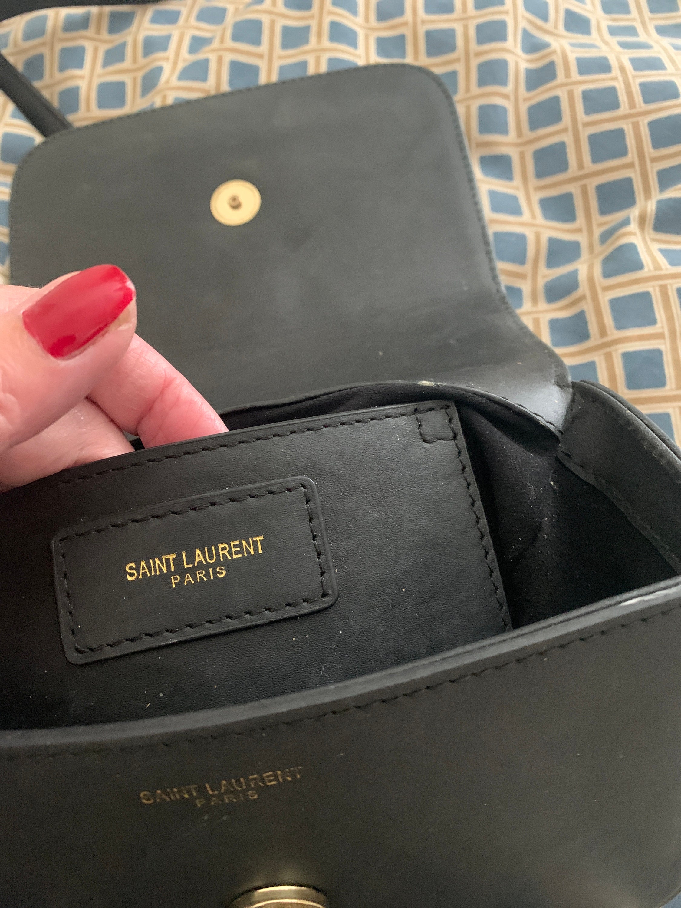 Saint Laurent Uptown Pouch In Canvas and Smooth Leather Natural Beige in  Canvas/Leather with Gold-tone - US