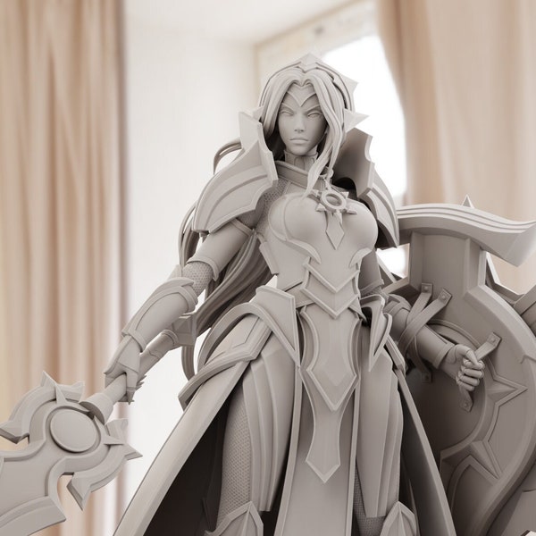 Leona - League of Legends | Maximum Detailed 8K 3D printed figure | 241mm