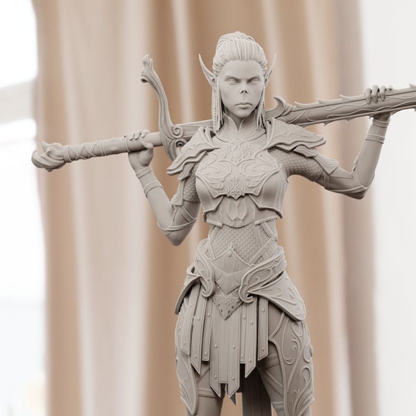 Lae'zel - Baldur's Gate 3 | Maximum Detailed 8K 3D printed figure | 65/150mm