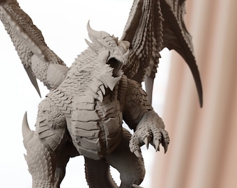 Deathwing - World of Warcraft | Maximum Detailed 8K 3D printed figure | 150/300/480 mm