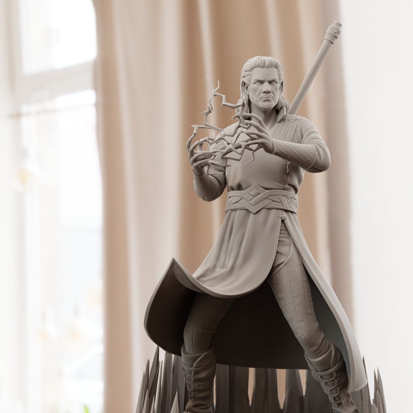 Gale - Baldur's Gate 3 | Maximum Detailed 8K 3D printed figure | 73/147mm