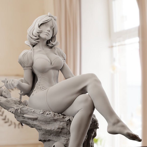 Snow White | Maximum Detailed 8K 3D printed figure | 135/200mm