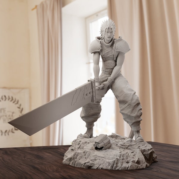 Zack Fair - Final Fantasy VII | Maximum Detailed 8K 3D printed figure | 82/183mm