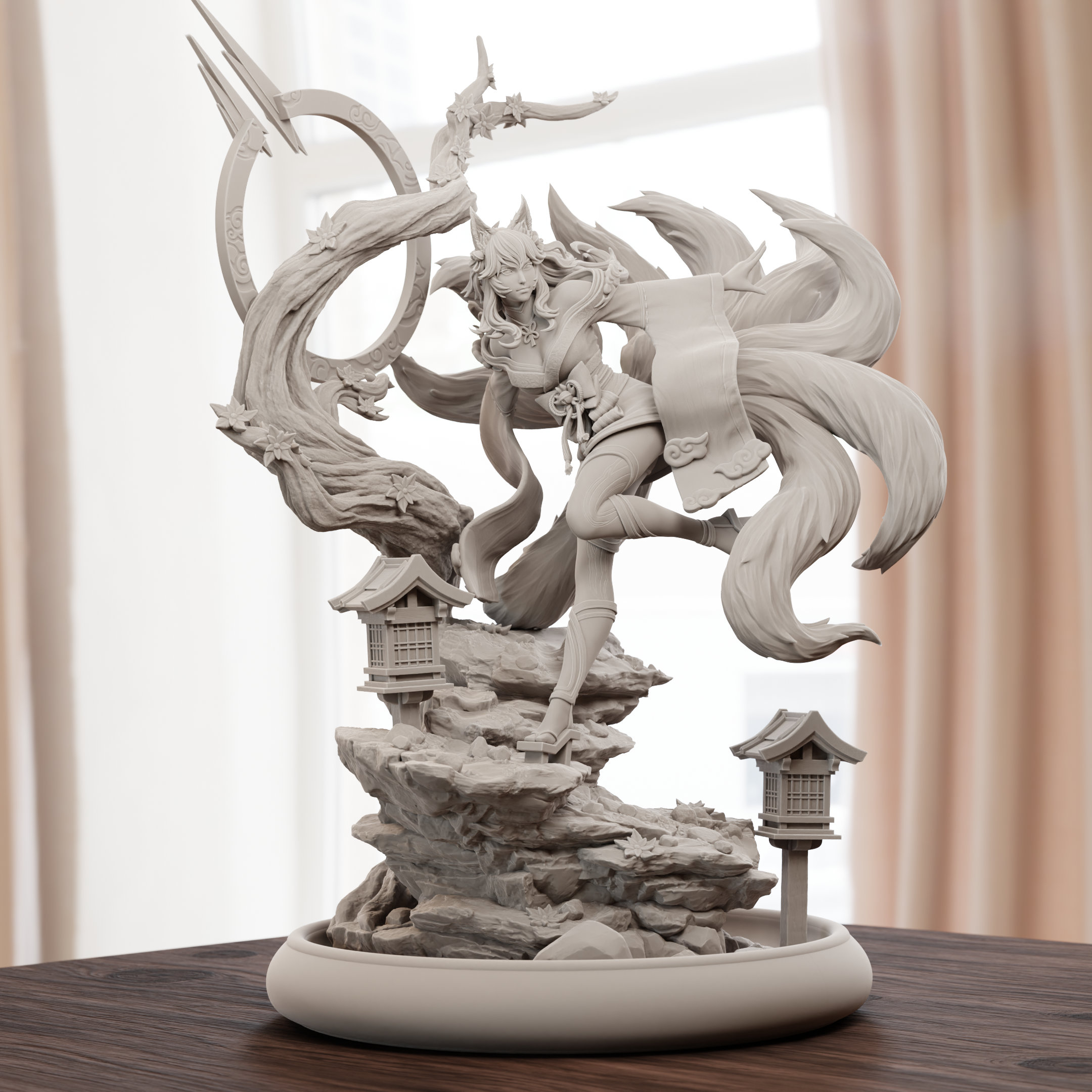 League of legends ahri statue 2025
