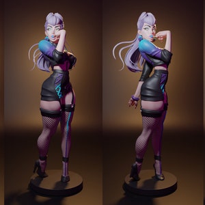 KDA Evelynn League of Legends Maximum Detailed 8K 3D printed figure 300mm Bild 7