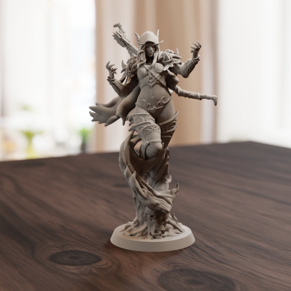 Sylvanas Windrunner - World of Warcraft | Maximum Detailed 8K 3D printed figure | 75/138 mm