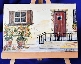 Original acrylic Hand painted on stretch canvas.