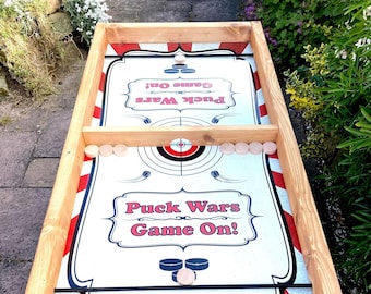 Puck Wars - Full Size 4ft Long Commercial Traditional Carnival Fete Pub Games - Fair Wedding Side Stall Charity