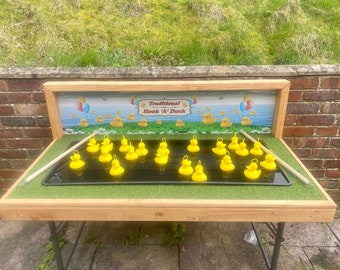 Hook A Duck Game - Commercial Traditional Carnival Fete Games - Higher or Lower - Fair Wedding Side Stall Charity