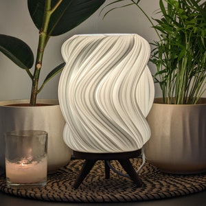 Unique Table Lamp with modern organic style shade image 4