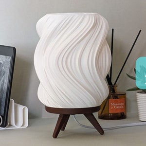 Unique Table Lamp with modern organic style shade image 5