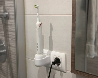 Oral B Toothbrush Charger Docking Station /stand/bracket/holder/wall mount, keeps cables hidden and organized