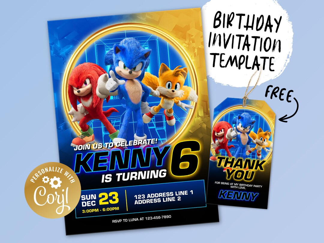 Printable Birthday Invitation, Digital Birthday Invitation, Editable ...