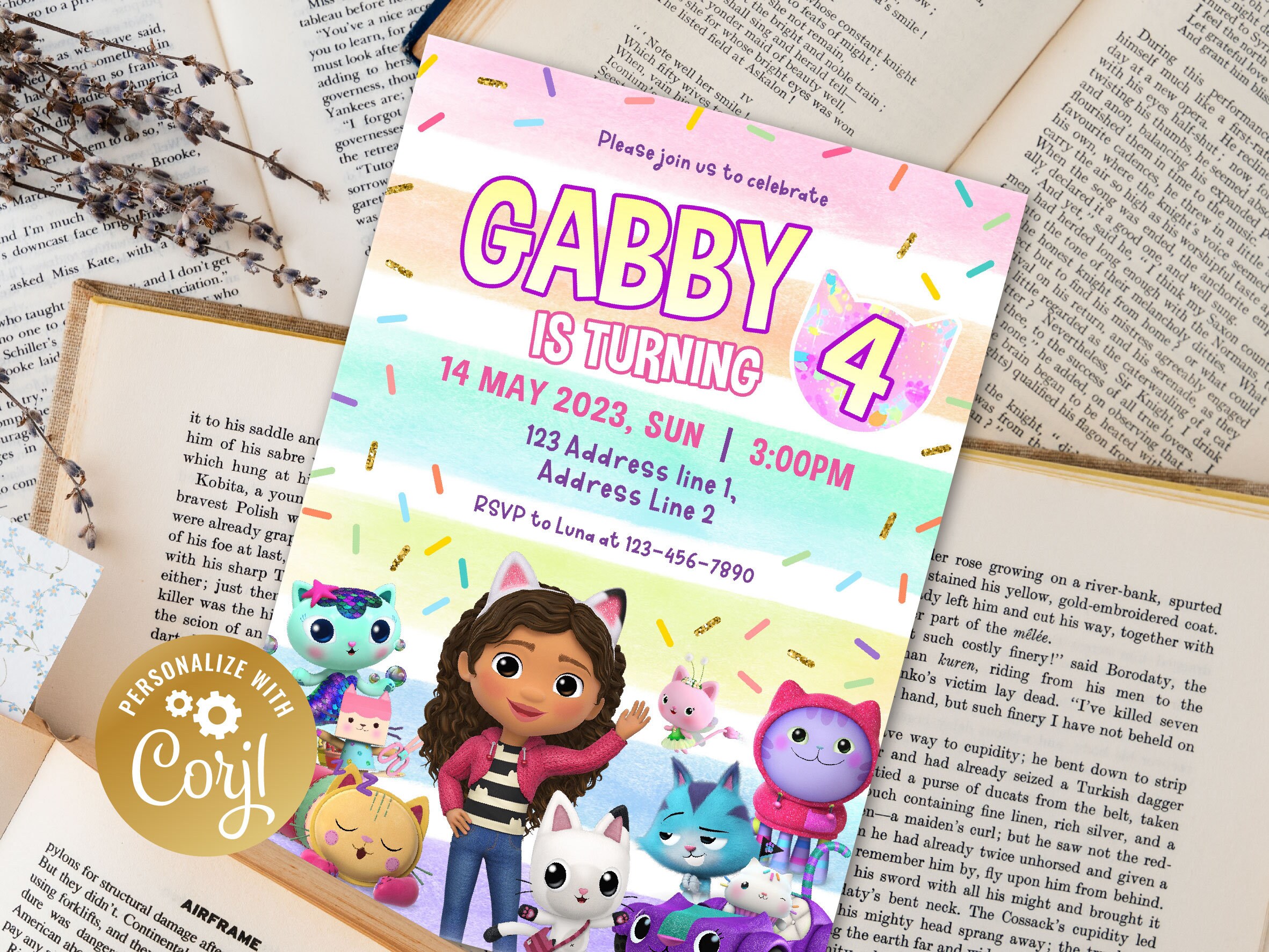 Printable Birthday Invitation Digital Birthday Invitation - Etsy