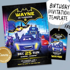 Invito di compleanno stampabile, Invito di compleanno digitale, Invito digitale modificabile, Invito di compleanno per bambini
