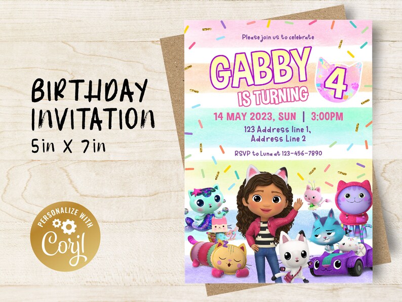 Printable Birthday Invitation Digital Birthday Invitation - Etsy