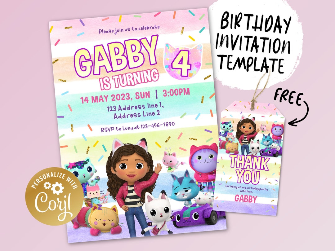 Printable Birthday Invitation Digital Birthday Invitation - Etsy