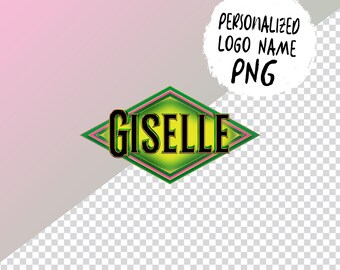 Personalized Logo Name, Sublimation PNG, DTG Pringint Birthday Invitation, Transparent PNG, Digital File, Sublimate