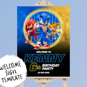 Invito di compleanno stampabile, Invito di compleanno digitale, Invito digitale modificabile, Invito di compleanno per bambini, Segno di benvenuto