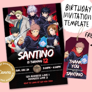 Faire-part d'anniversaire imprimable, faire-part d'anniversaire numérique, faire-part d'anniversaire numérique modifiable, faire-part d'anniversaire pour enfants