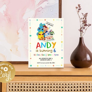 Printable Birthday Invitation Digital Birthday Invitation - Etsy