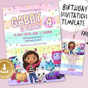 Printable Birthday Invitation, Digital Birthday Invitation, Editable Digital Invitation, Kids Birthday Invitation