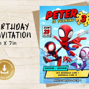 Printable Birthday Invitation Digital Birthday Invitation - Etsy