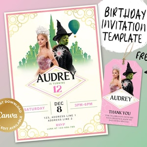 Printable Birthday Invitation, Digital Birthday Invitation, Editable Digital Invitation, Kids Birthday Invitation, Birthday Supplier