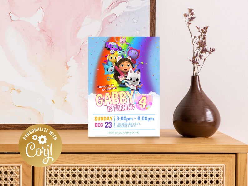 Printable Birthday Invitation Digital Birthday Invitation Etsy