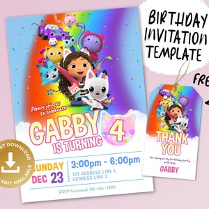 Printable Birthday Invitation, Digital Birthday Invitation, Editable Digital Invitation, Kids Birthday Invitation