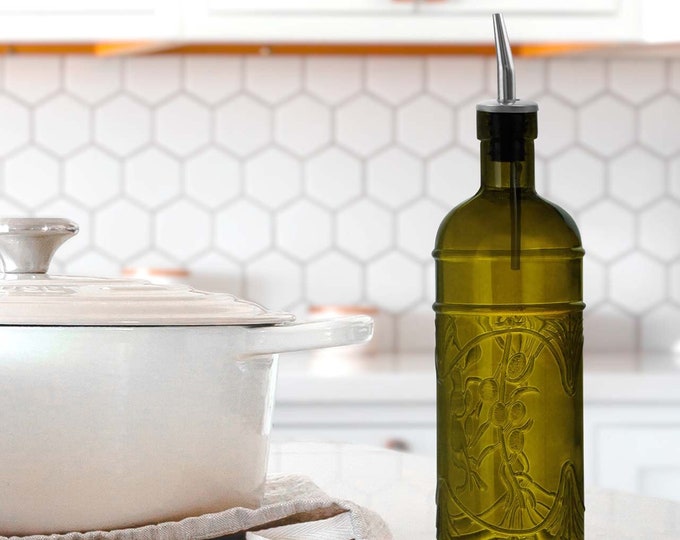 Olive Oil Cruet. BEST SELLER, Vinegar Cruet, Mini Olive, Handmade