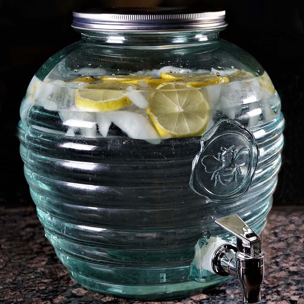 270.5oz Bee Quenched Recycled Glass Beverage Dispenser