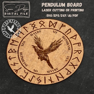 Cadran pour pendule corbeau, Fichier pour Découpe Laser ou à imprimer, Silhouette, Glowforge, Fichiers DXF pour laser