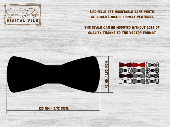 12 Bow Tie SVG Models for Laser Cutting, Bow Ties for Men Laser Cutting  Files DXF, Glowforge, Silhouette - Etsy