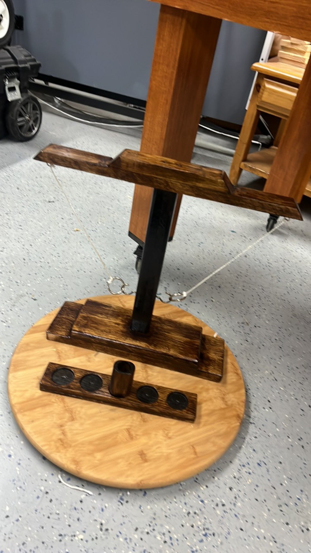 Handmade Oak Ring Toss Bar Game Etsy