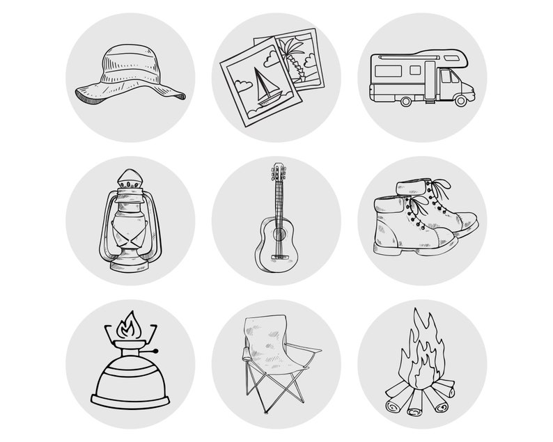 Travel Highlights Highlight Covers Instagram Travel Etsy